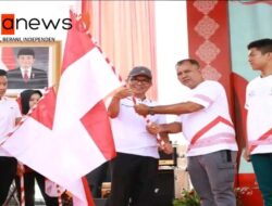 Sekda Sumsel Hadiri Rangkaian HUT RI ke 78 di Lingkungan OPD Prov Sumsel