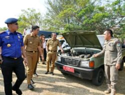 Bupati Panca Pimpin Apel Pengecekan Kesiapan Inventaris Kendaraan Lapangan