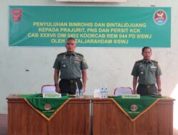 Penyuluhan Bintaljarah Kodam II Sriwijaya di Kodim 0402/OKI