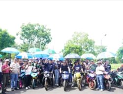 Tunggangi Sepeda Motor bersama Istri, Bupati Enos Resmi Buka Final Kejurda IMI