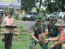 Kepedulian TNI AD Terhadap Kelestarian Lingkungan, Kodim 0418/Plg dan Pemkot Ajak Hijaukan Kota Palembang