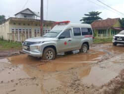 Warga Desa Tambang Rambang Keluhkan Jalan Provinsi Rusak Parah