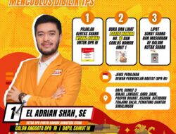 EL ADRIAN SHAH. SE Caleg DPR-RI Dapil Sumut 3 Dari Partai HANURA, Ucapkan Terimakasih Kepada Masyarakat Pemilih