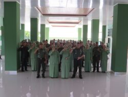 Dandim 0402/OKI Pimpin Korp Raport Kenaikan Pangkat