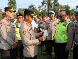 Polsek Ogan Ilir Mengadakan Pemeriksaan Senjata Api dan Kendaraan Dinas