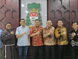 Pasangan Calon Bupati Simalungun Anton – Benny, Jalin Silaturahmi ke Uskup Agung Medan