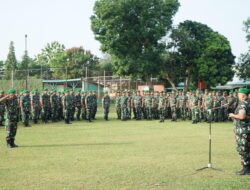 Laksanakan Apel Luar Biasa, Dandim 0402/OKI Berikan Penekanan Kepada Anggota