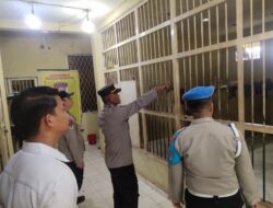 Pastikan Keamanan Tahanan, Polres Ogan Ilir Sat Tahti Tingkatkan Pengawasan