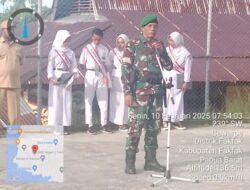 Danramil dan Babinsa Kodim 1803/Fakfak Terus Sosialisasi Wasbang (MBG)