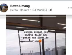 Dugaan Penghinaan Profesi Wartawan di Ogan Ilir, Akun Facebook “Bowo Umang” Jadi Sasaran