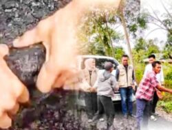 Viral Dimedsos, Proyek Jalan Terkelupas dengan Tangan Komisi III DPRD Ogan Ilir Turun Kelokasi Proyek