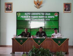 Primkop Kartika Dempo Kodim 0402/OKI Gelar RAT Tutup Buku Tahun 2024