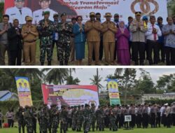 Satgas Yonif 131/BRS Hadiri Apel Gabungan ASN, TNI/Polri dan Elemen Masyarakat dalam Rangka HUT Kabupaten Keerom Ke-22 Tahun 2025