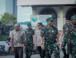 Pererat Silahtrahmi Dengan Jemaat Gereja Imanuel Fakfak, Danrem 182/JO Kunjungi Gereja