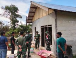 Pastikan Progres Sesuai Rencana, Dansatgas TMMD – 125 Tinjau Pengerjaan Sasaran Fisik