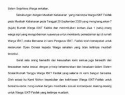 ISKT Fakfak Buka Donasi untuk Korban Kebakaran, 7 Rumah Hangus dan 1 Warga Meninggal