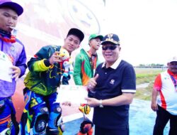 Bupati Muba Saksikan Ketegangan Final Cabor Bermotor Porprov Sumsel XV di Skyland Sekayu