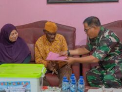 Sambut HUT TNI ke-80, Danrem 182/Jazira Onim Kunjungi Veteran Pepera di Fakfak, Beri Tali Asih dan Penghormatan