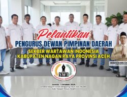 Pengurus DPD SWI Nagan Raya Resmi Dilantik, Plt. Ketum: Wartawan Jangan Menjadi Humasnya Pemerintah