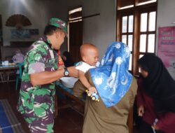 Babinsa Kelurahan Jegu Dampingi Kegiatan Posyandu, Dukung Percepatan Penanganan Stunting di Wilayah Binaan