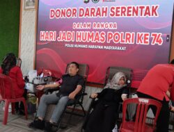 Polres OKI Gelar Donor Darah dalam Rangka Hari Jadi Humas Polri ke-74