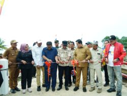 Peresmian Jembatan Penghubung Desa Margo Mulyo, Bupati Banyuasin Ingatkan Tonase Muatan