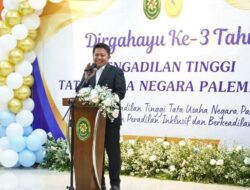 Gubernur HD Harap di Usia Ke-3 Tahun , PTTUN Palembang Terus Menjadi Tempat Masyarakat Dapatkan Keadilan