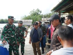 Dandim 0402/OKI-OI Tinjau Lokasi Pembangunan Jembatan Gantung