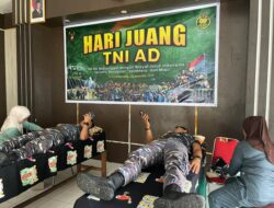 Hari Juang TNI-AD Ke-80 Dan Hut Kodam 18/Ksr Ke-9 TA. 2025 Kodim 1803/Fakfak Gelar Donor Darah