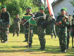 Dandim 0808/Blitar Sambut Peleton Beranting Yudha Wastu Pramuka Jaya Kodam V/Brawijaya di Blitar