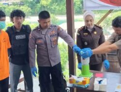Polres Fakfak Musnahkan 10,9 Gram Ganja Barang Bukti Kasus Narkotika Mahasiswa di Fakfak
