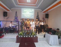 Wujudkan Rasa Aman, Babinsa Koramil Srengat Pantau Ibadah Natal di GPDI Togogan