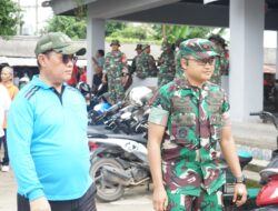 Kodim 0402/OKI-OI Laksanakan Karya Bakti Cegah Bencana di Pasar