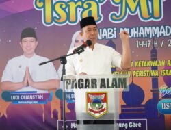 Wali Kota Pagar Alam Ludi Oliansyah Hadiri Isra Miraj di Masjid Al-Akbar, Sampaikan Pesan Menyentuh