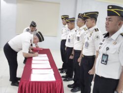 Awali Tahun, Kalapas Tanjung Raja Tandatangani Perjanjian Kinerja