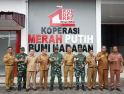 Dandim 0402/OKI-OI Dampingi Danrem 044/Gapo Vidcon Wakil Panglima TNI dan Tinjau Koperasi Merah Putih di OKI