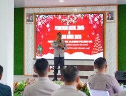 Perayaan Natal 2025 dan Tahun Baru 2026 Personel Nasrani Polres OKI