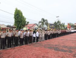 Kapolres Muba Baru Pimpin Apel Perdana, Tekankan Pelayanan Amanah dan Profesional