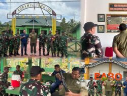 Danrem 182/JO Tinjau Koramil Pulau Terluar Bintuni, Tekankan Disiplin dan Kepedulian Sosial Prajurit