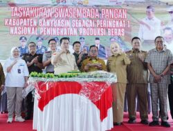Pemkab Banyuasin Gelar Tasyakuran Swasembada Pangan Sebagai Peringkat I Nasional Peningkatan Produksi Beras