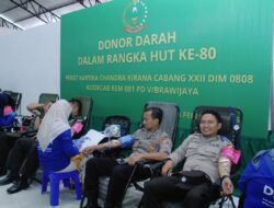 Setetes Darah Sejuta Harapan, Peringati HUT Persit ke-80 Kodim 0808 Blitar Gelar Donor Darah