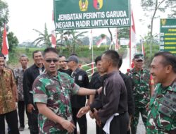 Monitoring dan Evaluasi Aster Kasdam V/Brawijaya, Tinjau Jembatan Perintis Garuda di Wilayah Kodim 0808/Blitar