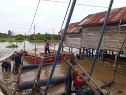 Kodim 0402/OKI Bangun Jembatan Gantung Sungai Dabuk, Harapan Baru Warga Desa Embacang di Tengah Tantangan Cuaca