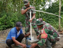 TNI Manunggal Air Satgas TMMD ke-127 Kodim 0808/Blitar Bangun Sumur Bor untuk Masyarakat