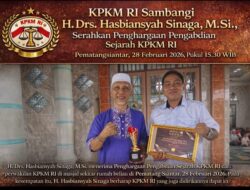 KPKM RI Sambangi H. Drs. Hasbiansyah Sinaga, M.Si., Serahkan Penghargaan Pengabdian Sejarah KPKM RI