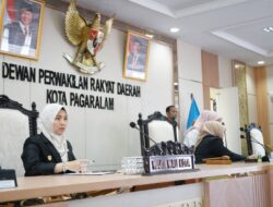 Wawako Hj. Bertha Hadiri Rapat Paripurna DPRD Kota Agar Alam, Penyampaian LKPJ Tahun Anggaran 2025