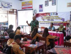 Tanamkan Jiwa Nasionalisme Sejak Dini, Satgas TMMD ke-127 Berikan Materi Wasbang di Sekolah Dasar