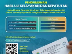 Gagal di Pilwako Pangkalpinang, Masagus M. Hakim Resmi Jabat Direktur Perumda Tirta Agung OKI