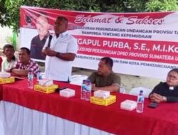 Mangapul Purba SE MIKom Ketua Fraksi PDIP DPRD Sumut: Sosialisasi Peraturan Perundangan-Undangan Tahun 2026 Tentang ke Pemudaan Perlu di Syahkan