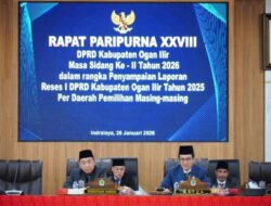 DPRD Kab. Ogan Ilir Gelar Paripurna Dalam Rangka Laporan Reses